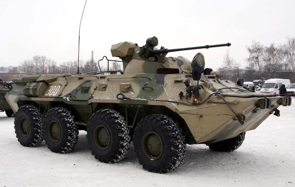 BTR-80A مجهز به برجک با توپ 30 م م 