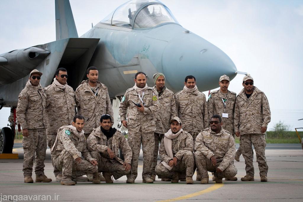 اف15سی نیروی هوایی عربستان و خدمه فنی زمینی