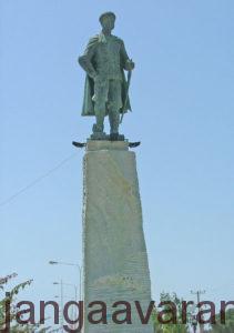 مجسمه امام قلی خان در جزیره قشم
