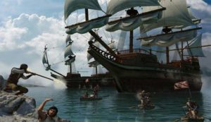 تصویری از بازی میرمهنا که سبک حمله او به کشتی های اروپایی را نشان می دهد. در سال های اخیر شخصیت و مبارزات میرمهنا مورد توجه قرار گرفت و بازی ویدیویی از زندگی او ساخته شد.