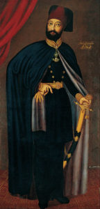 سلطان محمود دوم پسرسلطانه فرانسوی نقش دل. با هجوم بیرق دار به استانبول،برکناری مصطفی و کشته شدن سلیم او به تاج و تخت امپراتوری رسید