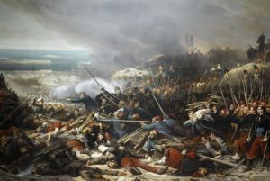 در جنگ کریمه سربازان فرانسوی وانگلیسی دوشادوش سربازان ترک برضد روسها جنگیدند