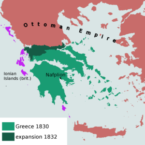نقشه یونان یکی از مشکل ساز ترین سرزمین های زیر سلطه عثمانی .