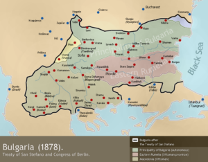 کشور جدید بلغارستان که بعد از پیمان سن استفانو شکل گرفت. و به سرعت به یکی از دشمنان عثمانی تبدیل شد