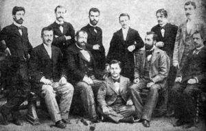 اعضای کمیته اتحاد ترقی که بعدها به ترکان جوان تبدیل شدند و انقلاب 1908 را رقم زدند