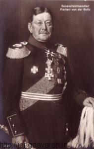 ژنرال فن گولتز فرمانده آلمانی ارتش ششم عثمانی 