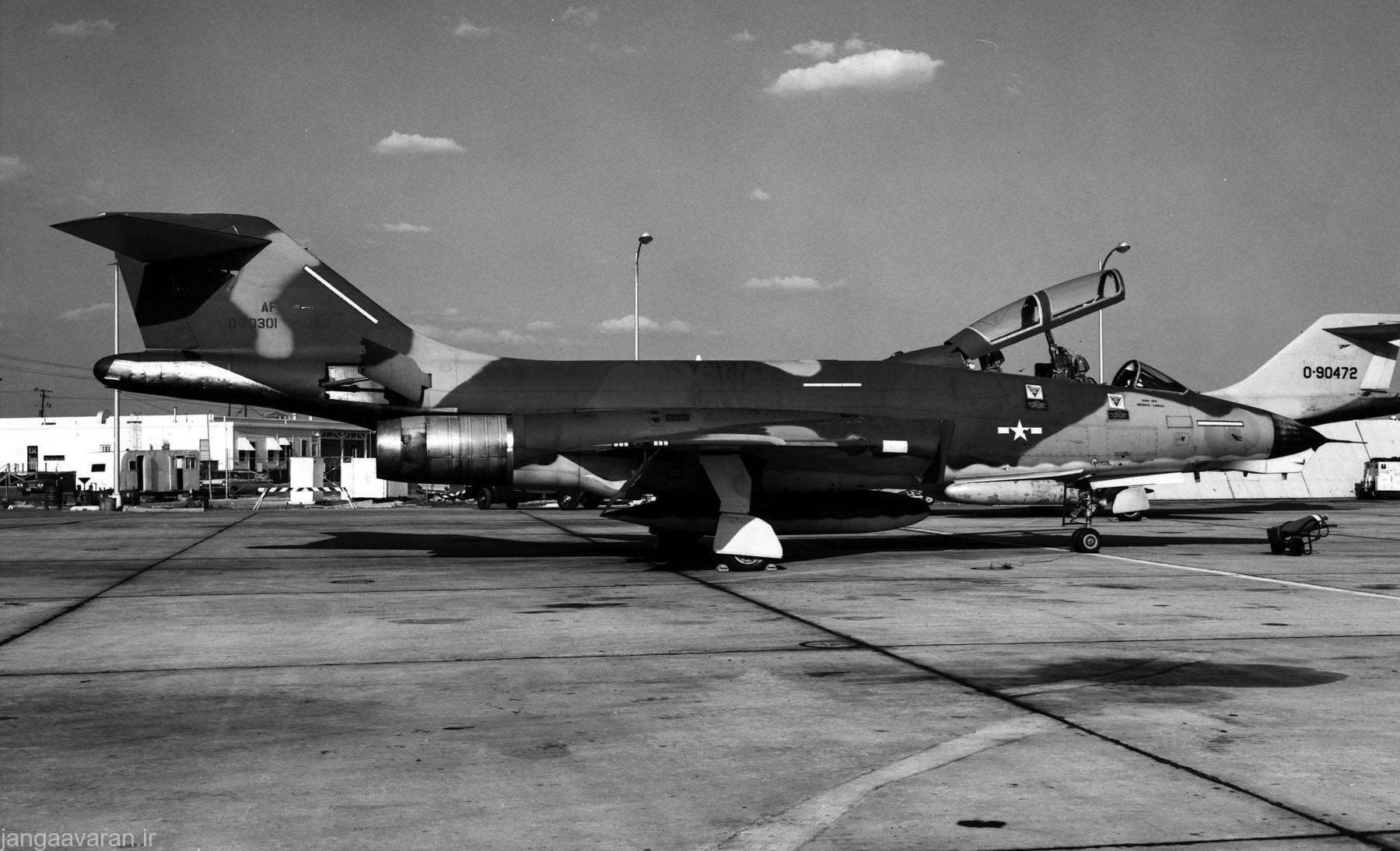 McDonnell F-101B-85-MC (S/N 57-0301). This airframe was the prototype RF-101B and was the only RF-101B that did not originally serve in Canada as a CF-101B. (U.S. Air Force photo)
