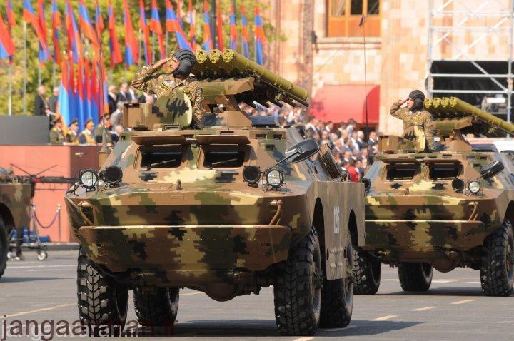 خودروی BRDM-2 و موشک کنکورس