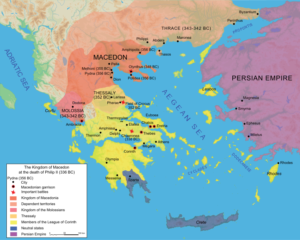 وضعیت امپراتوری ایران یونان و کشور تازه قدرت گرفته مقدونیه در اواخر دوران اردشیر سوم