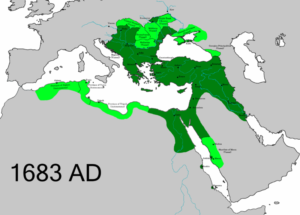 امپراتوری عثمانی در 168 علی رغم شکست وین هنوزوسعت فراوانی داشت