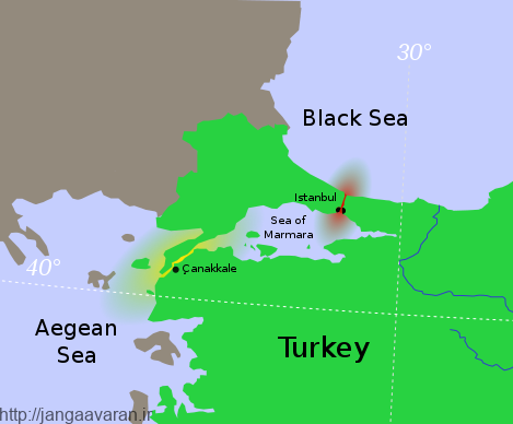 منطقه مهم چناق قلعه که ترکیه و بریتانیا را تا مرز جنگ پیش برد 
